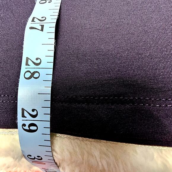 EILEEN FISHER Navy Blue Tencel Lyocell V-Neck Tunic Top Size M Relaxed Fit - Picture 6 of 7